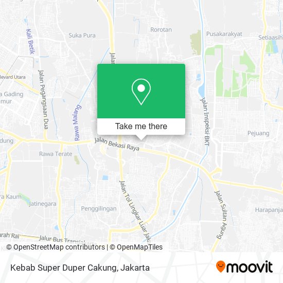 Kebab Super Duper Cakung map