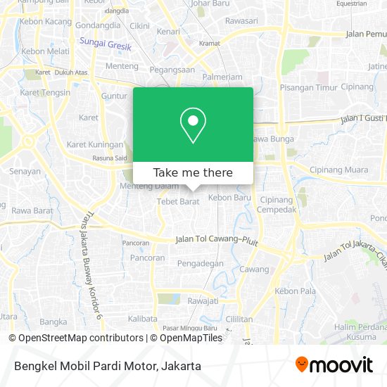 Bengkel Mobil Pardi Motor map