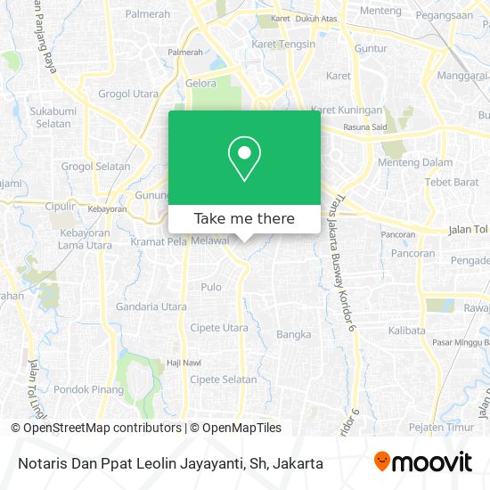 Notaris Dan Ppat Leolin Jayayanti, Sh map