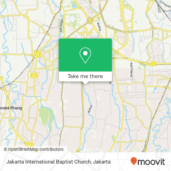 Jakarta International Baptist Church, Mampang Prapatan map