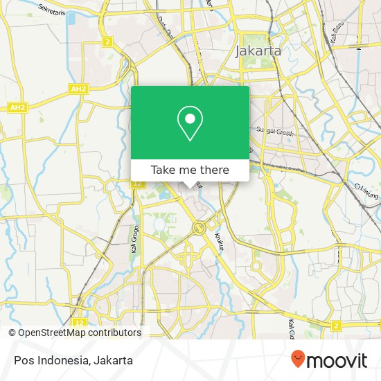 Pos Indonesia map