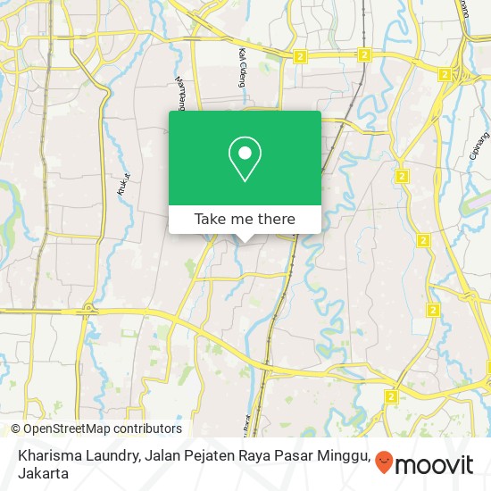 Kharisma Laundry, Jalan Pejaten Raya Pasar Minggu map