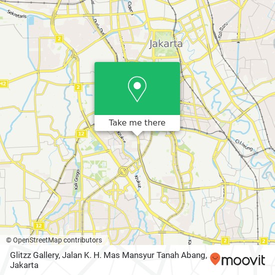 Glitzz Gallery, Jalan K. H. Mas Mansyur Tanah Abang map