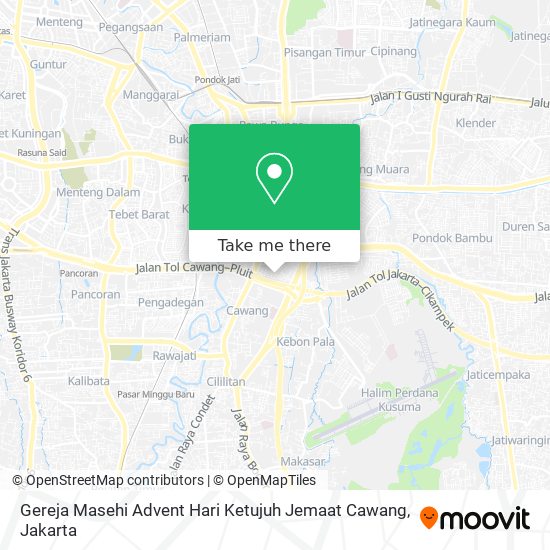 Gereja Masehi Advent Hari Ketujuh Jemaat Cawang map