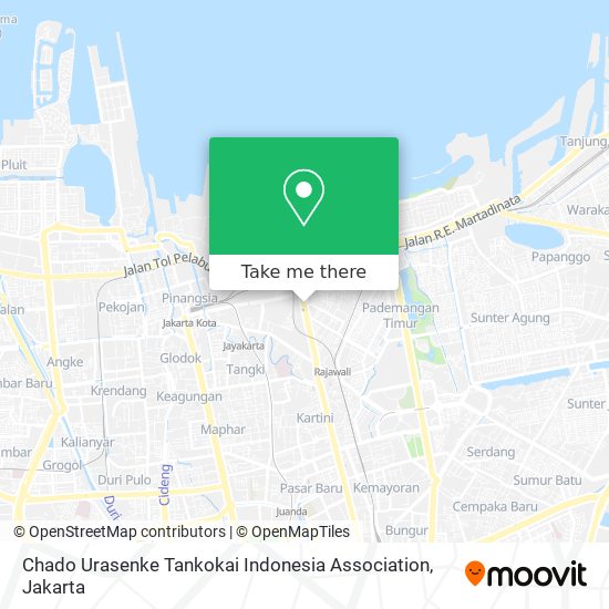 Chado Urasenke Tankokai Indonesia Association map