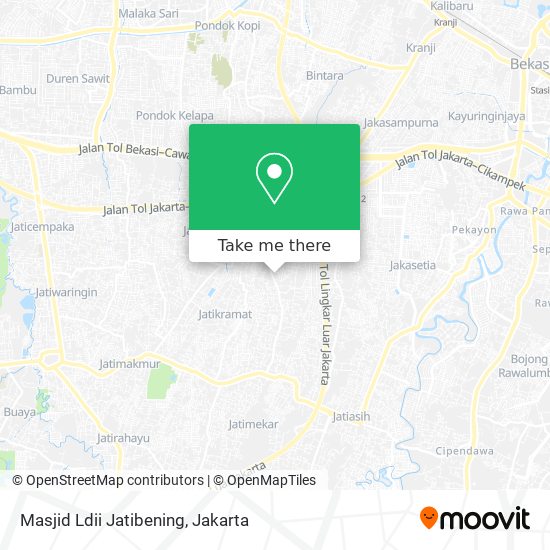 Masjid Ldii Jatibening map