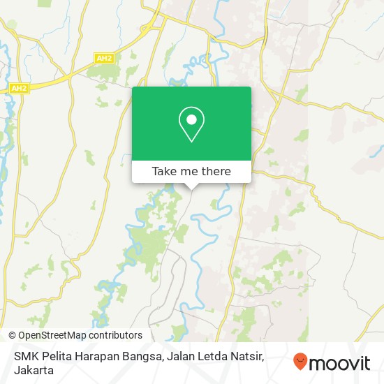 SMK Pelita Harapan Bangsa, Jalan Letda Natsir map