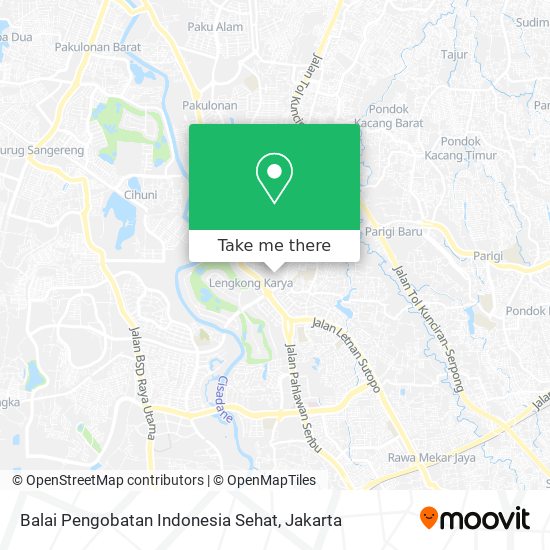 Balai Pengobatan Indonesia Sehat map