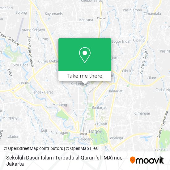 Sekolah Dasar Islam Terpadu al Quran 'el- MA'mur map