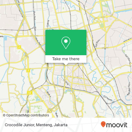 Crocodile Junior, Menteng map