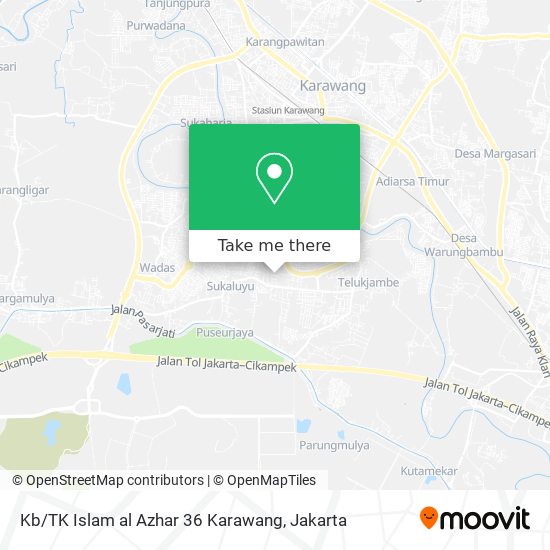 Kb / TK Islam al Azhar 36 Karawang map