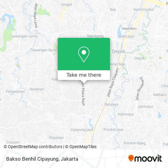 Bakso Benhil Cipayung map