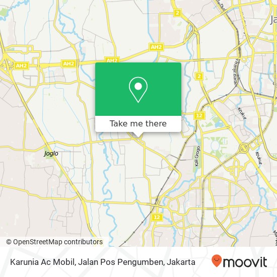 Karunia Ac Mobil, Jalan Pos Pengumben map