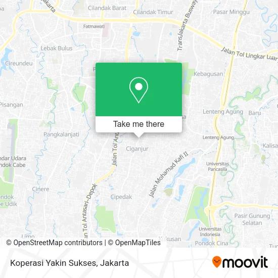 Koperasi Yakin Sukses map