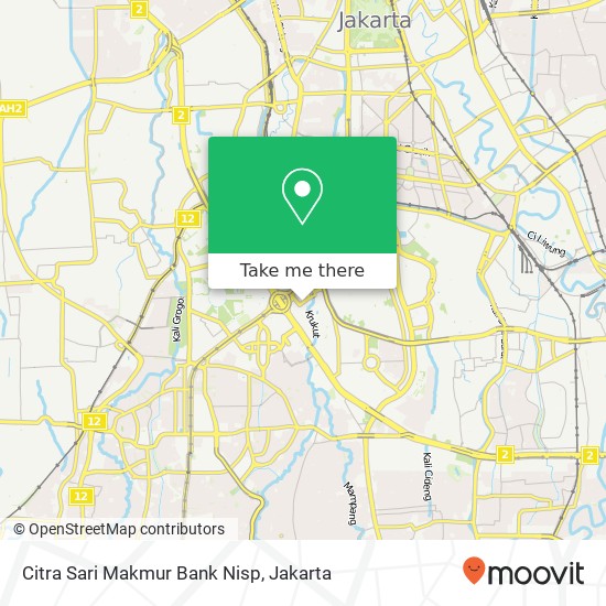 Citra Sari Makmur Bank Nisp, Jalan Garnisun Dalam 8 Setiabudi map