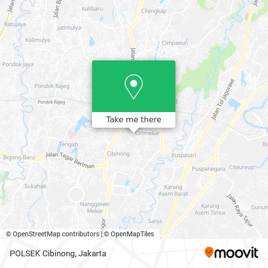 POLSEK Cibinong map