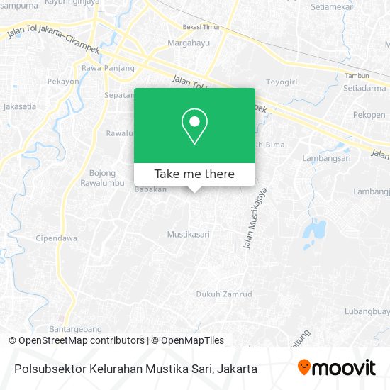 Polsubsektor Kelurahan Mustika Sari map