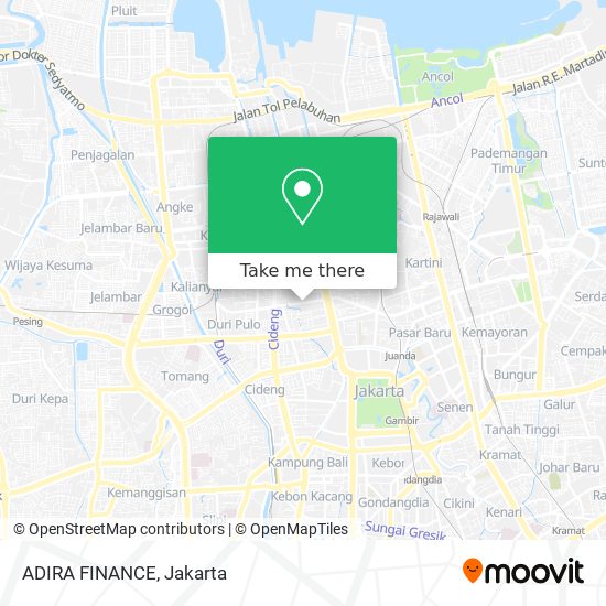 ADIRA FINANCE map