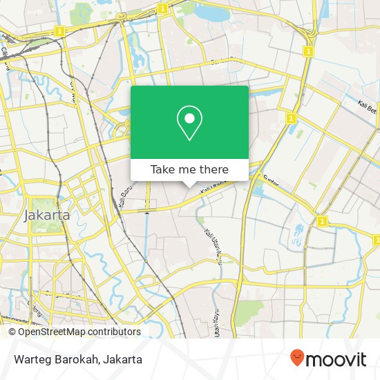 Warteg Barokah, Jalan Sudiro map