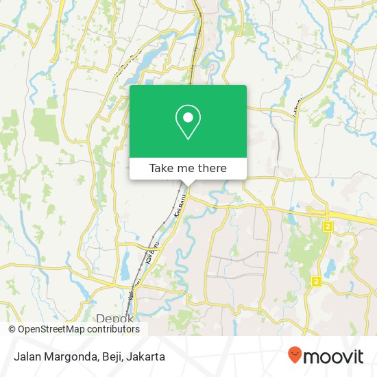 Jalan Margonda, Beji map