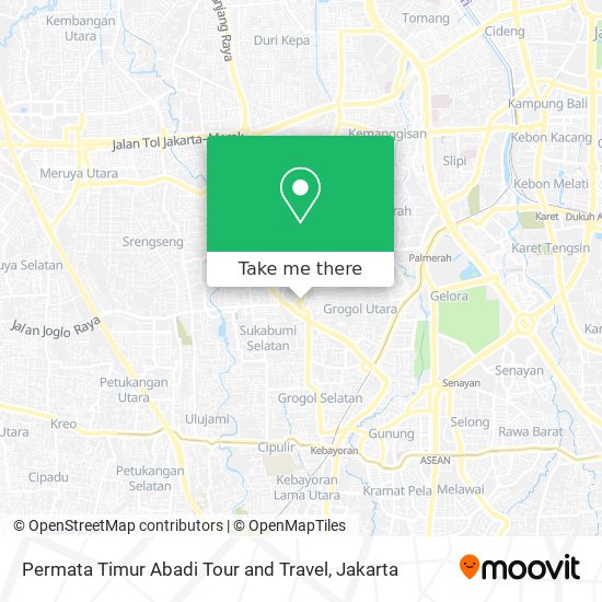 Permata Timur Abadi Tour and Travel map