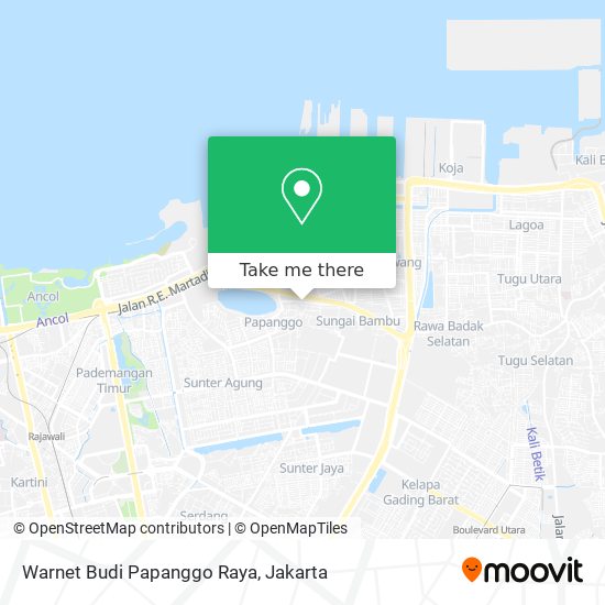 Warnet Budi Papanggo Raya map