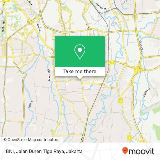 BNI, Jalan Duren Tiga Raya map