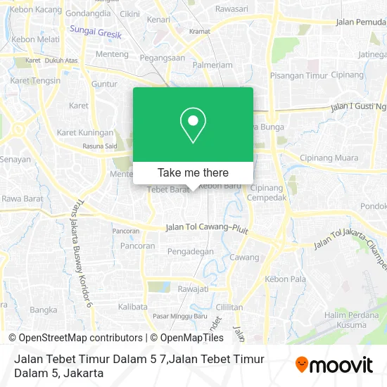 Jalan Tebet Timur Dalam 5 7,Jalan Tebet Timur Dalam 5 map