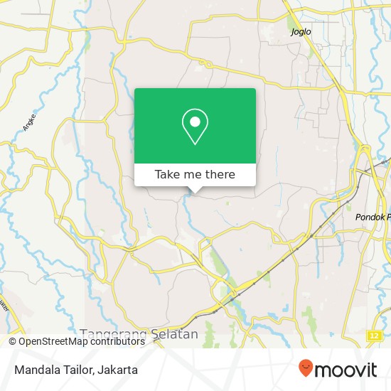 Mandala Tailor, Jalan Japos Raya Pondok Aren map
