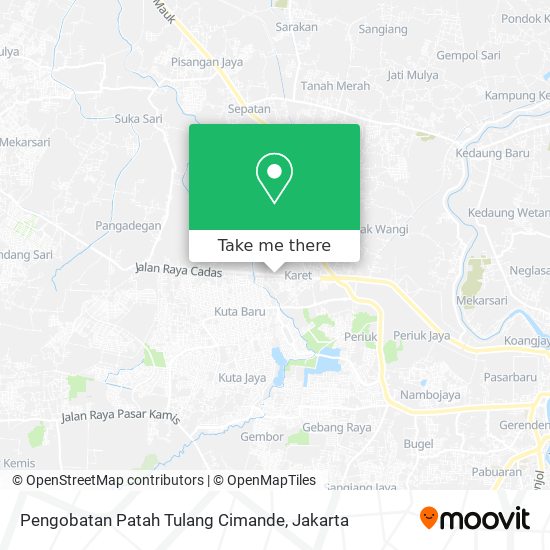 Pengobatan Patah Tulang Cimande map