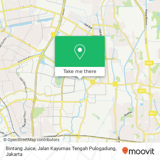 Bintang Juice, Jalan Kayumas Tengah Pulogadung map