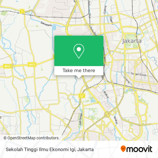 Sekolah Tinggi Ilmu Ekonomi Igi map