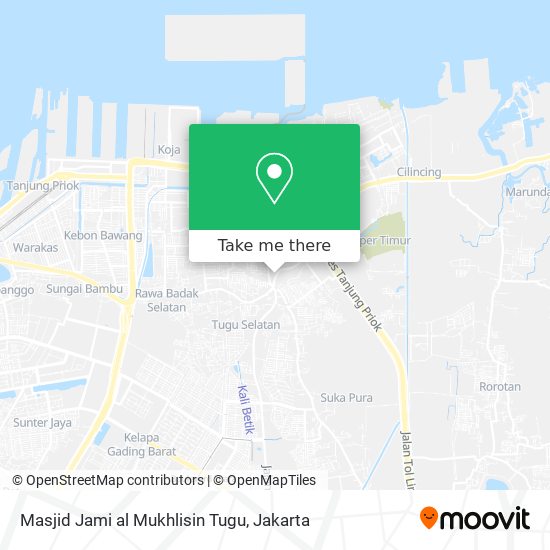 Masjid Jami al Mukhlisin Tugu map