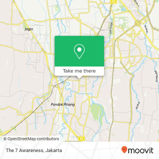 The 7 Awareness, Kebayoran Lama 12240 map