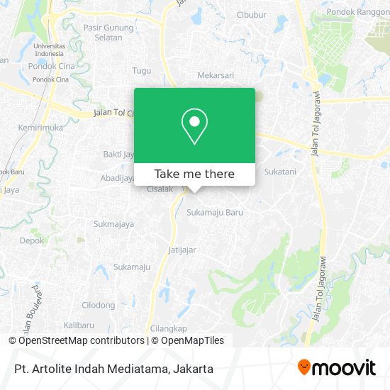 Pt. Artolite Indah Mediatama map