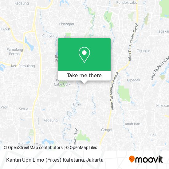 Kantin Upn Limo (Fikes) Kafetaria map