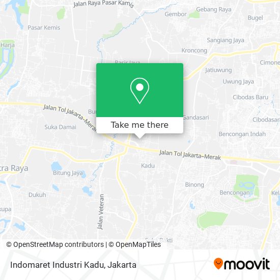 Indomaret Industri Kadu map