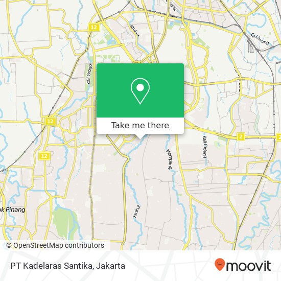 PT Kadelaras Santika, Kebayoran Baru map