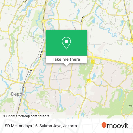 SD Mekar Jaya 16, Sukma Jaya map