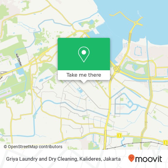 Griya Laundry and Dry Cleaning, Kalideres map