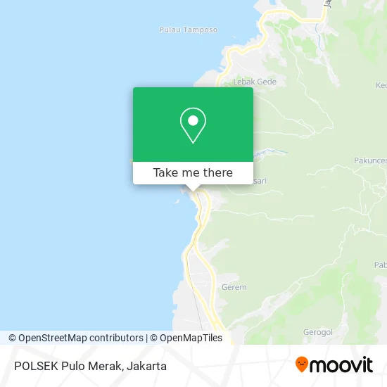 POLSEK Pulo Merak map