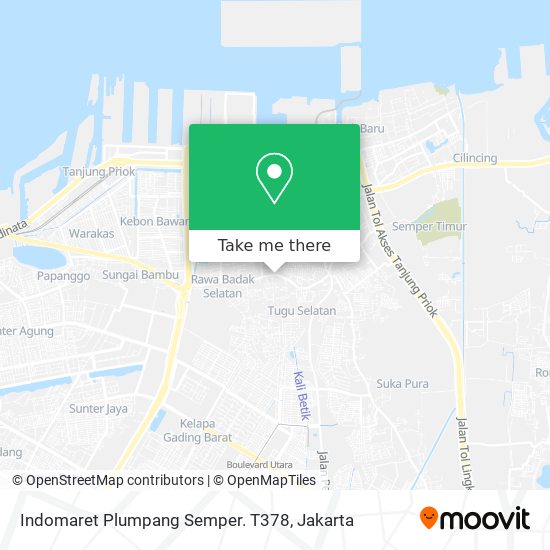 Indomaret Plumpang Semper. T378 map