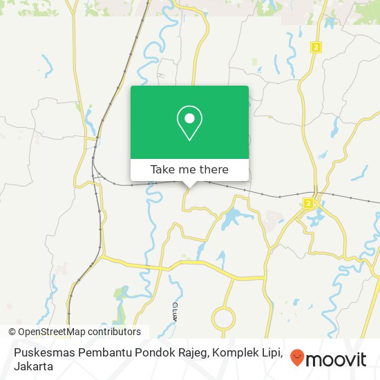 Puskesmas Pembantu Pondok Rajeg, Komplek Lipi map