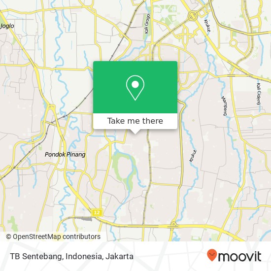 TB Sentebang, Indonesia map