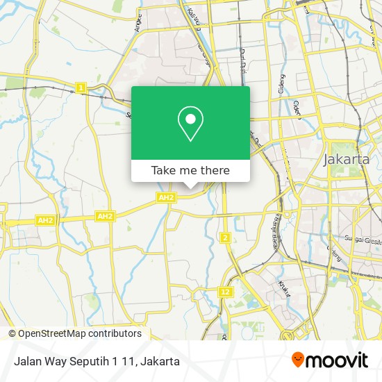 Jalan Way Seputih 1 11 map