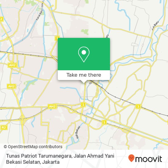 Tunas Patriot Tarumanegara, Jalan Ahmad Yani Bekasi Selatan map