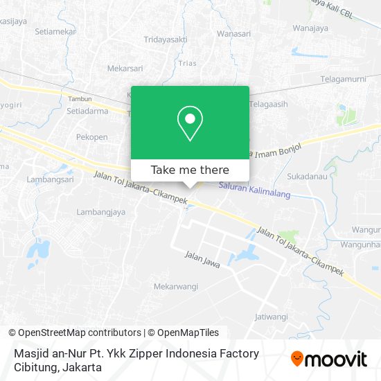 Masjid an-Nur Pt. Ykk Zipper Indonesia Factory Cibitung map