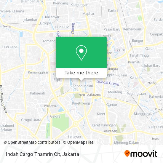 Indah Cargo Thamrin Cit map