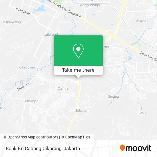 Bank Bri Cabang Cikarang map