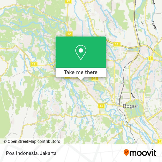 Pos Indonesia map